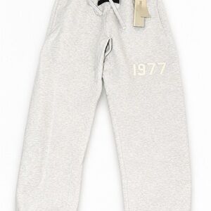 Kids Essentials Light Gray Drawstring Sweatpants